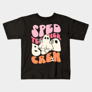 Sped Teacher Boo Crew Halloween Costume Sped Ed Team Kids T-Shirt